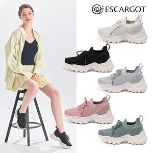 25SS 에스까르고 라블랑 글리터 키높이 스니커즈