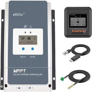 EPEVER MPPT 태양광 충전 컨트롤러 VOC 네거티브 접지 원격 MT50 12 36 48V 배터리 시스템용 60A100A150V
