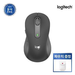 로지텍 시그니처 M650 M 무소음 무선 블루투스 마우스 BOLT 수신기포함 그래파이트 블랙