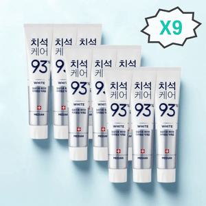 메디안치약 치석화이트 구취제거 대용량 150g 9개