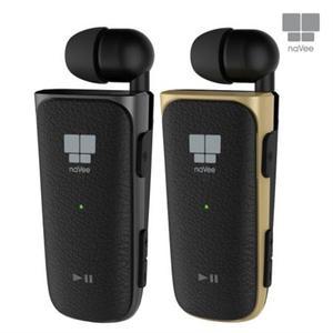 클립온 무선 블루투스 이어셋 이어폰 NV87-CSR77 실버 [H@lu]