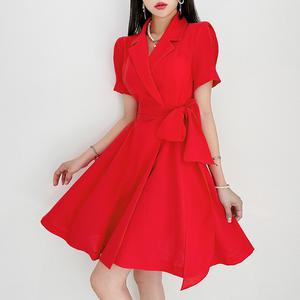 금찌 베니토 플레어 원피스 TS5896D G
