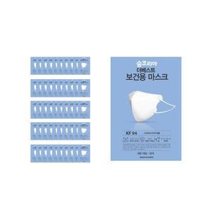 숨코리아 더베스트 KF94 새부리형 마스크 대형 개별포장 국내산