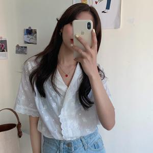 샐리 플라워 블라우스