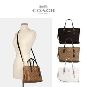코치 몰리 토트 25 인 시그니쳐 캔버스 C4250