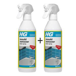 HG 강력곰팡이제거제500ml (2개) 베란다 화장실 욕실  지하실창고 검은곰팡이제거