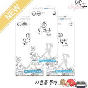 유기농본 2025년 신상품 착한생리대 중형 30매 x 3팩