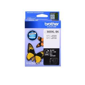 브라더 정품잉크 LC669XLBK 검정 MFC-J2320 MFC-J2720