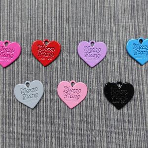 diy 레터링 하트 팬던트(랜덤)/비즈 메탈파츠/하트 키링 만들기 에어팟