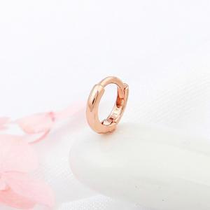 [미니아트] 14K GOLD 정품 로즈골드 심플 데일리 베이직 연골 심플링소 링 피어싱