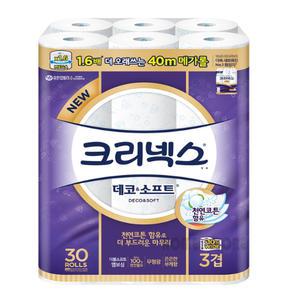 크리넥스 데코소프트 3겹 화장지 30롤 / 유한킴벌리 휴지 티슈 코스트코