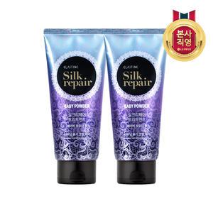 엘라스틴 실크리페어 트리트먼트 베이비 파우더 300ml×2개