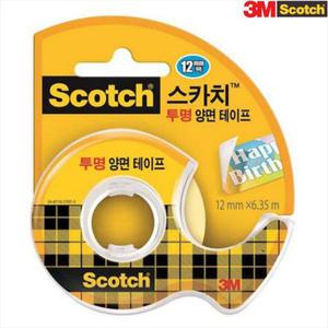 3M 스카치 투명 양면 테이프 디스펜서 136D(12mm 6.35m)