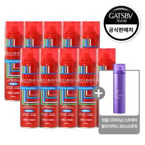 [롯데 단독 증정] 헤어스프레이 슈퍼하드 293ml 10개 + 디자이닝 스프레이 울