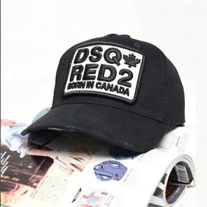 힙합모자 DSQUARED2 블랙 코튼 여름 메쉬 야구 모자 남성 여성 자수 편지 아빠 힙합 트럭 운전사