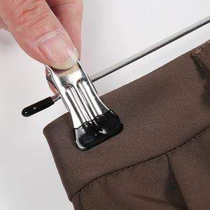 미끄럼방지 논슬립 치마 바지집게 옷걸이 10P