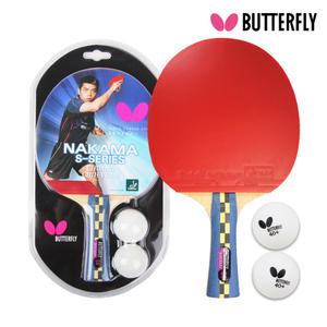 버터플라이 탁구라켓 쉐이크 카본 합판 NAKAMA S-4