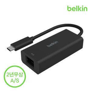 [벨킨] USB 4 C타입 to 이더넷 2.5Gbps GbE 어댑터 초고속 유선랜 INC012bt 아이폰 15 프로 호환