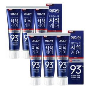 메디안 치석케어 치약 오리지날 120g 6개