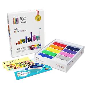 매직큐브 큐블로 국내생산 자석블럭 NEW 리틀몬스터 활동교재포함 MC100W