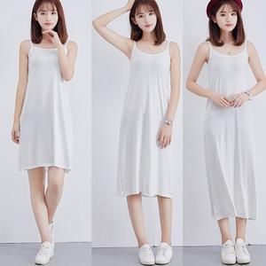 이너원피스 베이직 이너웨어 끈원피스 원피스 슬립 속치마 끈슬립