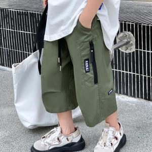 사이드지퍼7부반바지 남자아이 키즈 주니어 카고 초등 고학년 여름 반바지 바캉스룩