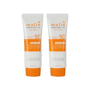 에코제이 안티유브이 워터프루프 톤업 레포츠 선크림 80g (SPF50+ / PA++++) 2개