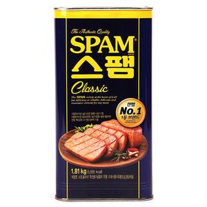 CJ 스팸 클래식 1.81kg x2캔 / 업소용 대용량 빅사이즈 통조림햄 식당