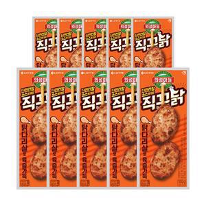 [롯데웰푸드][본사직영] 의성마늘 직꾸닭 리얼간장 100gx10개