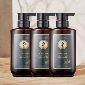 [댕기머리]지성 모발용 기 골드 샴푸 500ml 3개