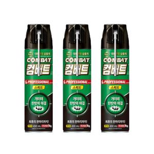 개미 퇴치 스프레이 컴배트 스피드 에어졸 개미퇴치제 집개미 박멸 450ml 3개