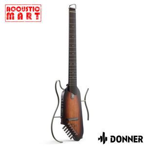 도너기타 허쉬원 반려기타 여행용 사일런트 통기타 Donner HUSH-I Mahogany Sunburst 마호가니 썬버스트