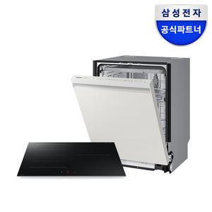 삼성전자 비스포크 14인용 식기세척기 + 3구 인덕션 새틴 블랙 (DW60DB710W01 + NZ63DB553CFT)