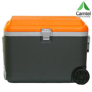 CAMTEL 바퀴형 아이스박스 AS6000 60L 그레이오렌지