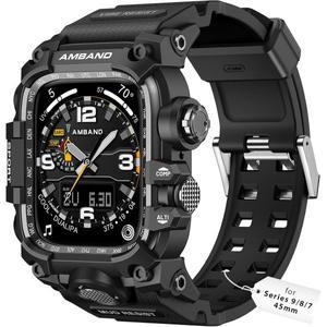 amBand M3 러기드 케이스 애플워치 시리즈 9 8 7 44mm 45mm 디자인 밴드