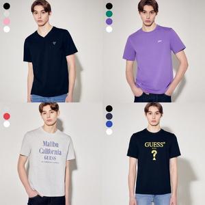 갤러리아 GUESS Jeans S/S [공용] 브이넥 ＆ 라운드 반팔티셔츠 4종 택1