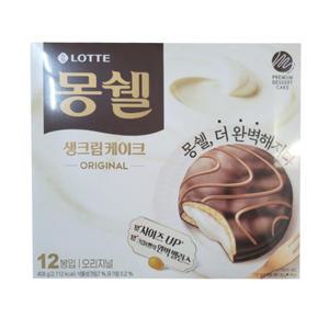 롯데 몽쉘 생크림 오리지널 12개 408gx8개 몽쉘통통