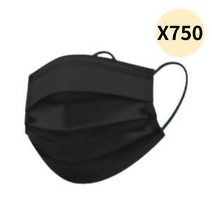 숨편한하루 비말 아동용 마스크 소형 블랙 25매 X30