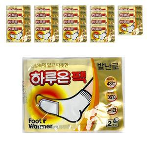[MENP6EI0_53DJ]붙이는 발핫팩 풋워머 1쌍 5세트)x4