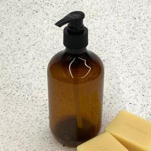 세제통 물비누디스펜서 샴푸공병 브라운 500ml (3gldN)