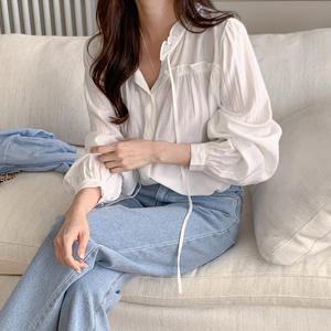 소플리 핀턱 프릴 블라우스 81016 빅사이즈여성의류
