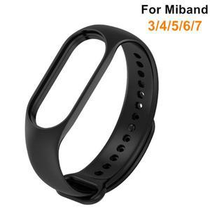 Xiaomi Mi Band 8 7 6 5 4 3 스포츠 실리콘 팔찌 스트랩 Correa 용 시계 교체