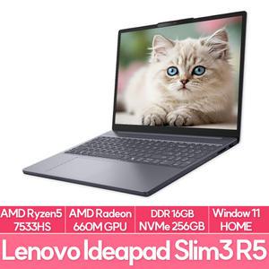 레노버 아이디어패드 Slim3 R5 램브란트R 15 램8G+8G추가 NVMe256G WIN11 가성비 노트북 추천 EU