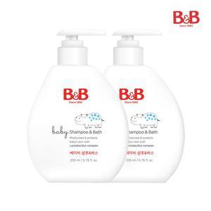 비앤비 베이비 샴푸바스 200ml  2개입