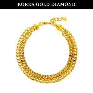 갤러리아 순금 팔찌 24K 여자 금팔찌 두줄 벌집 체인 11.25g