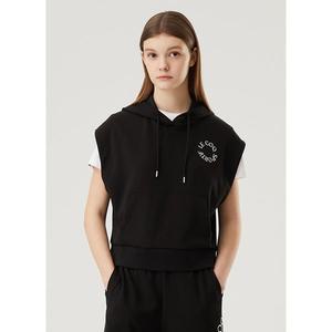[르꼬끄](강남점)[이월][30% OFF] 여성 더블텐션 반팔 후드 / BLK (QP122OHD11)