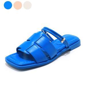 [갤러리아] 세라 여성 소가죽 스퀘어 투웨이 스트랩 샌들 통굽 C24M009 블루 1.5CM
