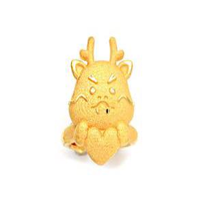 24K 순금 십이간지 용띠 돌반지 3.75g