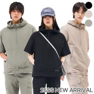 [체이스컬트] (UNISEX) COOL 스트레치 HOOD 반팔 아노락 T-SHIRT/3Color
