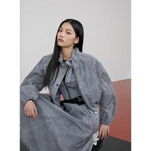[에고이스트](센텀시티점)[HERITAGE] 셔링 하이넥 포인트 크랙 점퍼 (ER2WZ360)